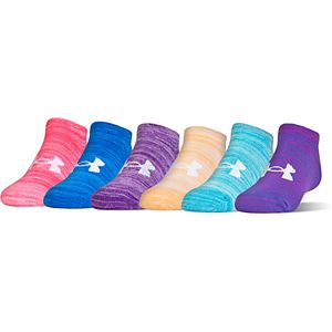 Girls 7-16 Under Armour 6-pk. Space-Dye No-Show Socks