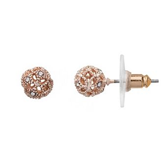 LC Lauren Conrad Openwork Ball Stud Earrings