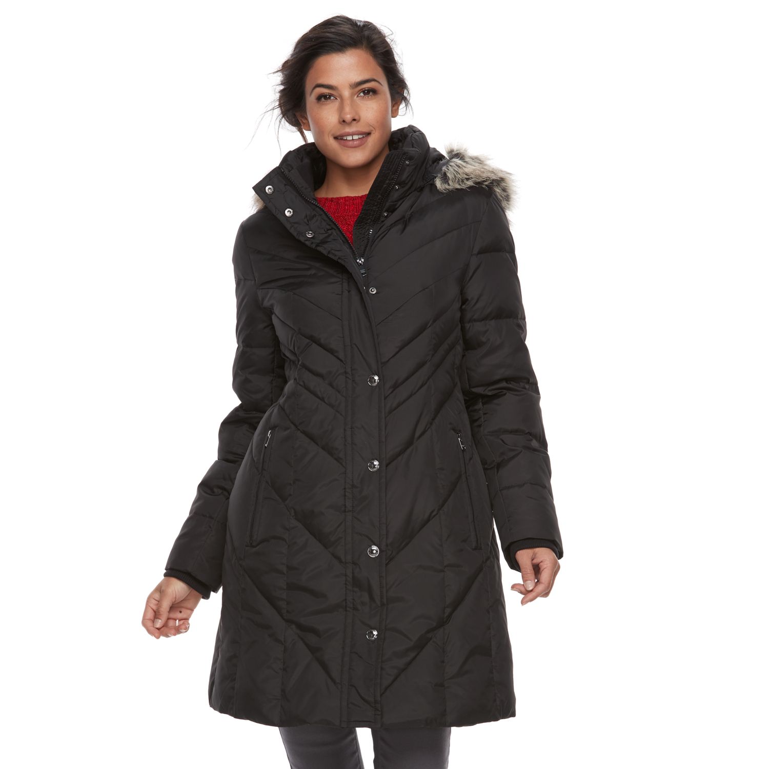 london fog maxi down puffer coat