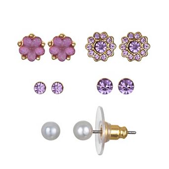 LC Lauren Conrad Flower Stud Earring Set