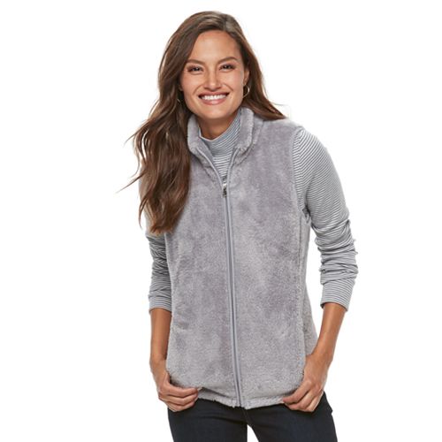 Croft & Barrow® Petite Fleece Vest