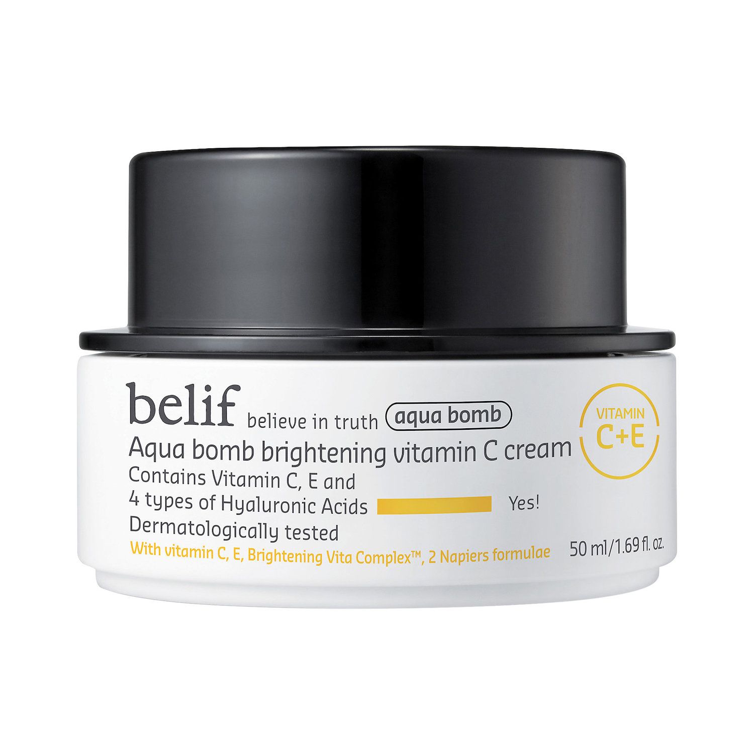 belif Aqua Bomb Brightening Vitamin C Cream with Hyaluronic Acid - None