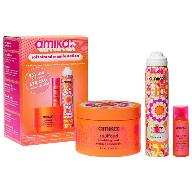 amika Soft Strand Manifestation Nourishing Treat + Style Hair Gift Set