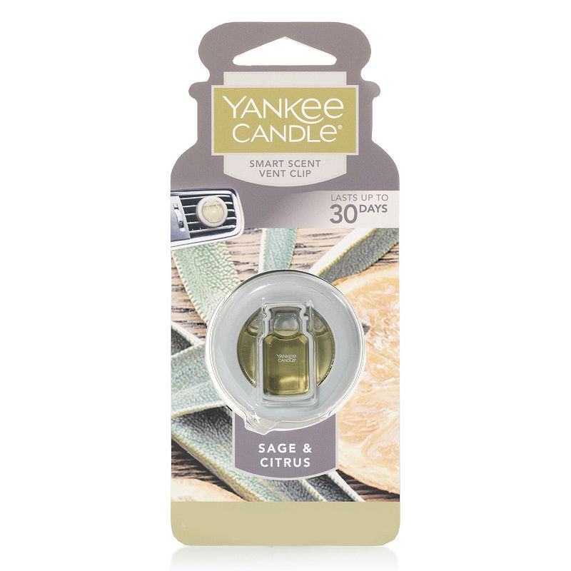 UPC 886860152277 product image for Yankee Candle Smart Scent Sage & Citrus Car Air Freshener Vent Clip, Med Green | upcitemdb.com