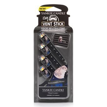 Yankee Candle Midsummer's Night Car Air Freshener Vent Stick 4 pc Set