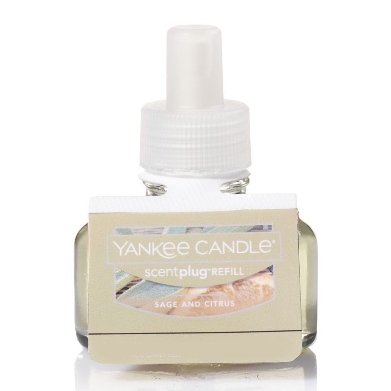 Yankee Candle Sage & Citrus Scent-Plug Electric Home Fragrancer Refill, Med