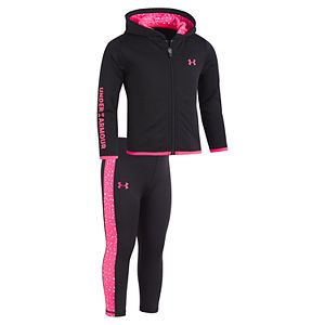 Baby Girl Under Armour Dotty Hoodie & Leggings Set