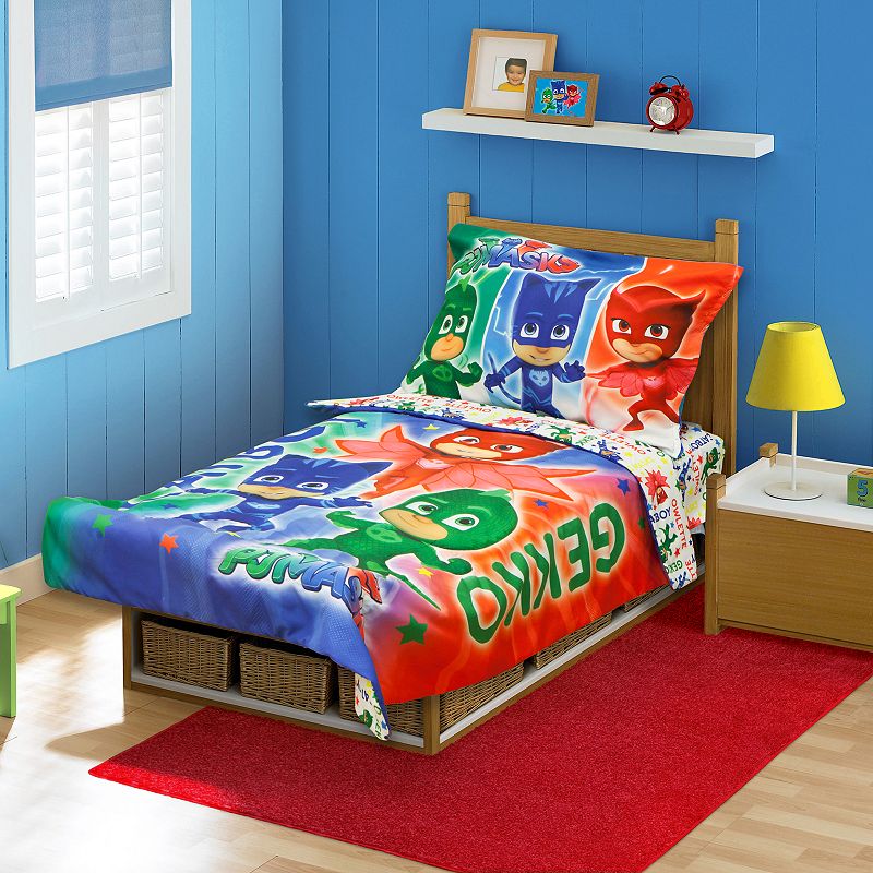 Pj Masks 4 Pc Toddler Bedding Set