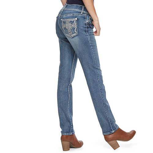 Women's Apt. 9® Embellished StraightLeg Jeans