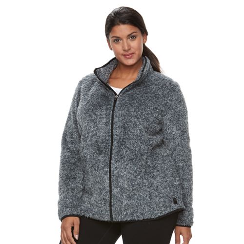 Download Plus Size FILA SPORT® Bari Sherpa Fleece Full-Zip Jacket