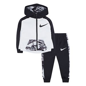 Baby Boy Nike Therma-FIT Zip Hoodie & Pants Set!