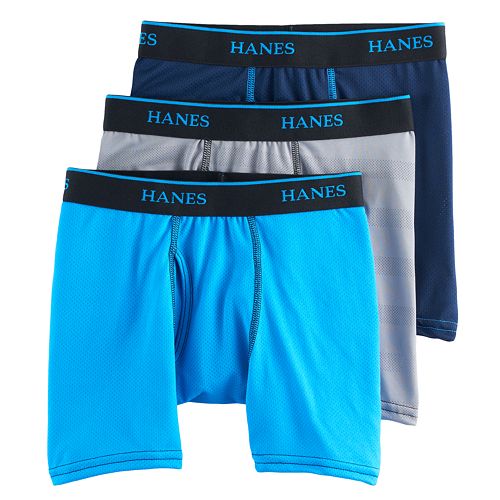 Boys 6-20 Hanes® 3-Pack Mesh Boxer Briefs