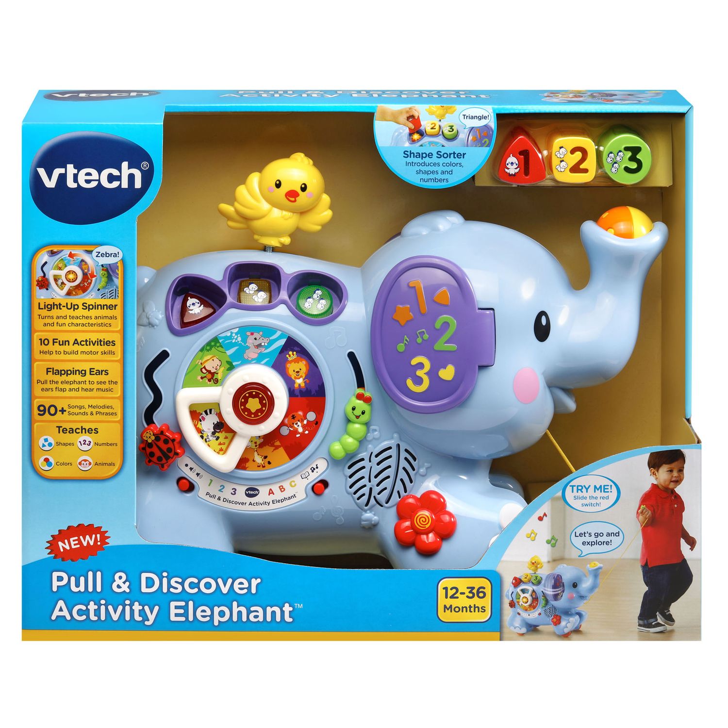 VTech Pull \u0026 Discover Activity Elephant