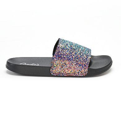 Women's Candie's® Glitter Slide Sandals