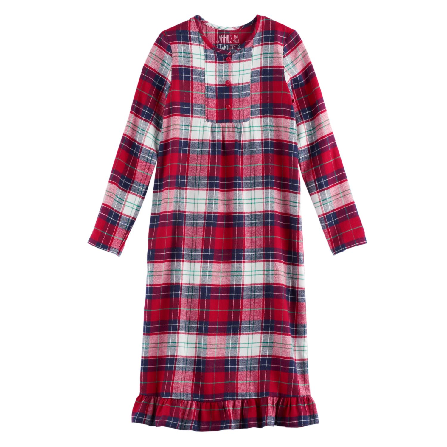plaid pajama dress