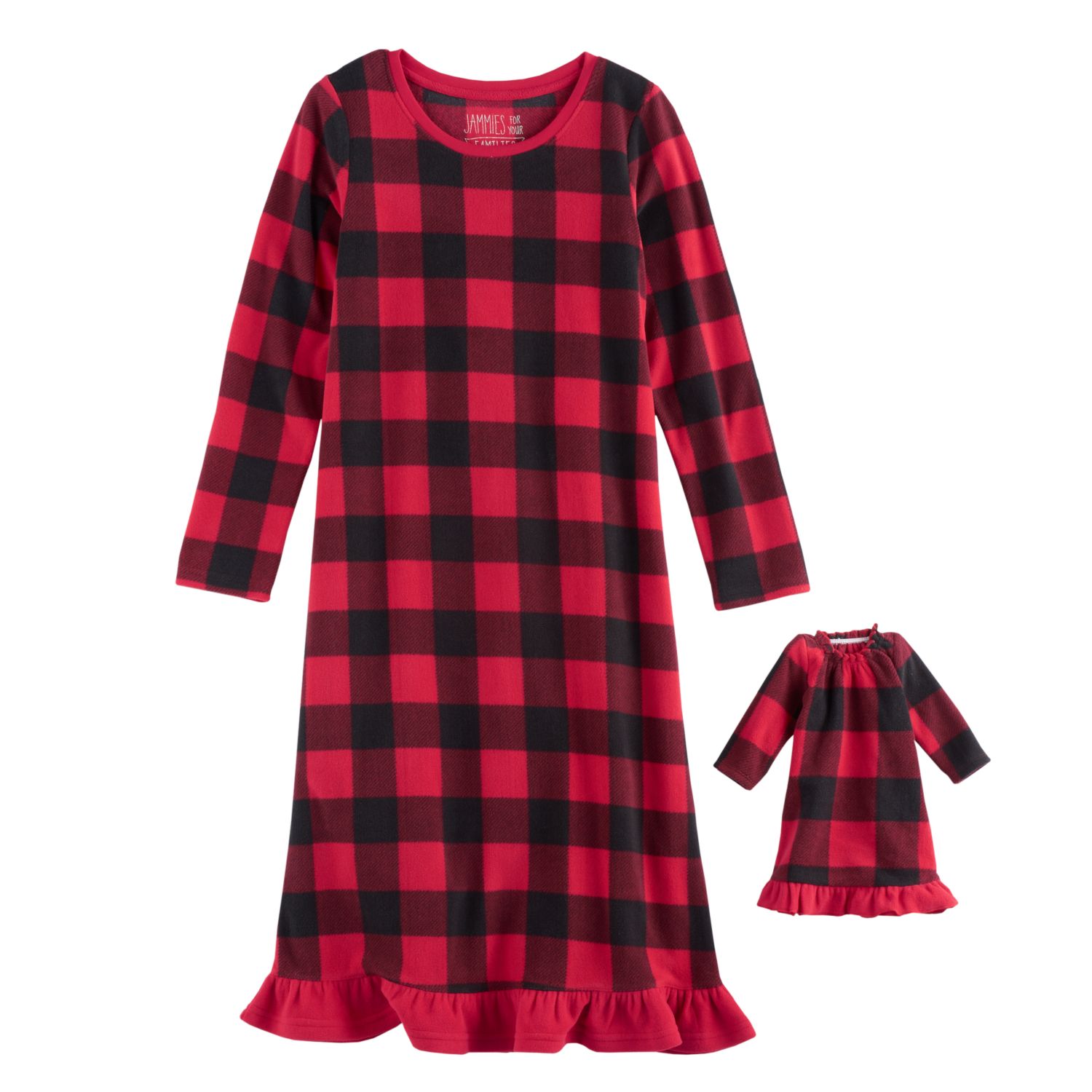 plaid pajama dress