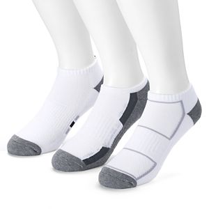 Men's Tek Gear® 3-pack CoolTek Low-Cut Performance Socks with Bonus Cinch Sack