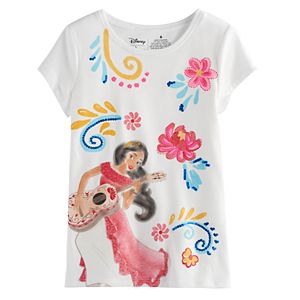 Disney's Elena of Avalor Girls 4-7 Glittery Graphic Tee by Jumping Beans®