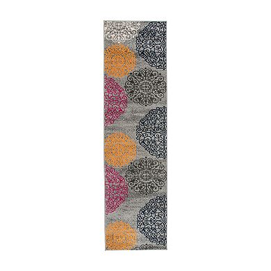 World Rug Gallery Toscana Contemporary Modern Floral Rug