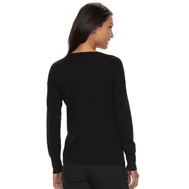Women's Apt. 9® Velvet Applique Sweater
