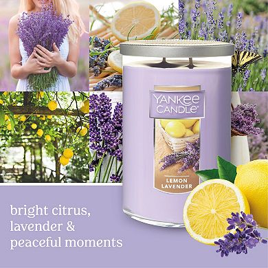 Yankee Candle Lemon Lavender Tall 22-oz. Large Candle Jar 
