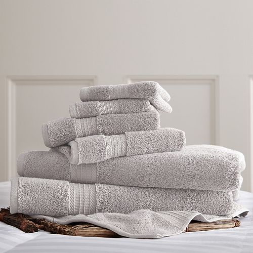 Allure Solid 6piece Bath Towel Set