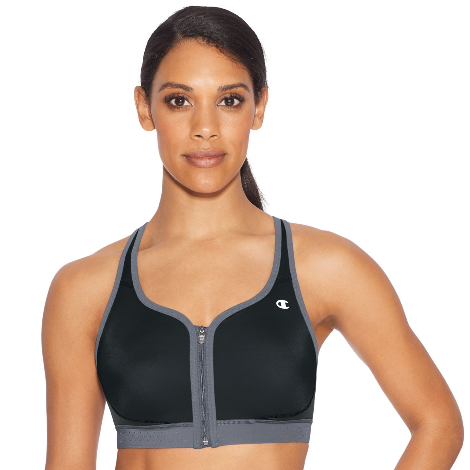 champion zipper sports bra