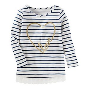 Girls 4-12 OshKosh B'gosh® Striped Foil Tunic