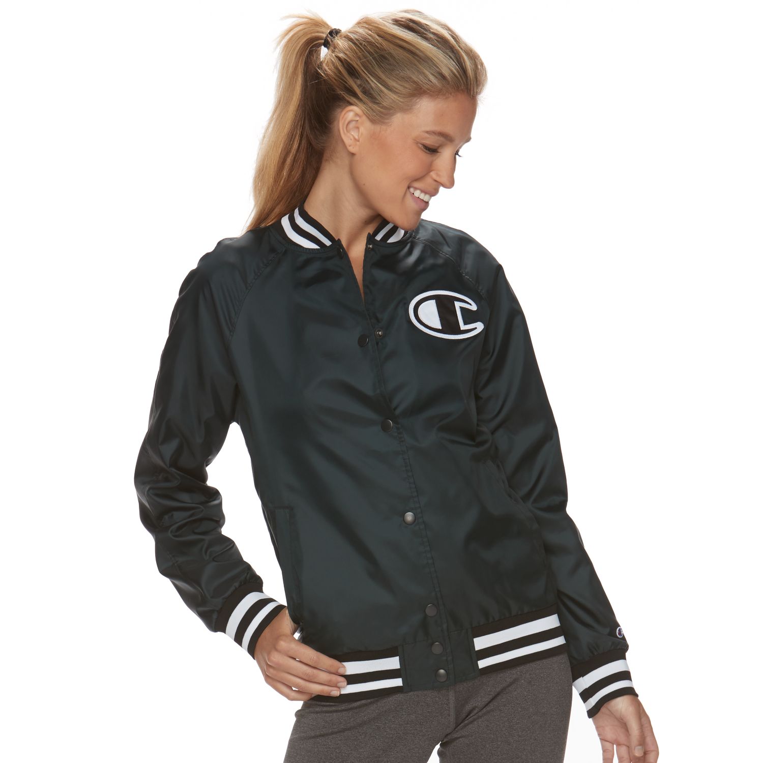 women's champion baseball jacket