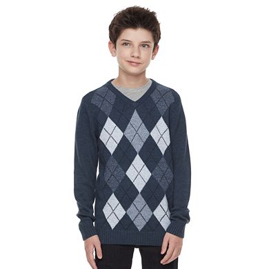 Boys 8-20 Urban Pipeline™ Regular-Fit Argyle V-Neck Sweater