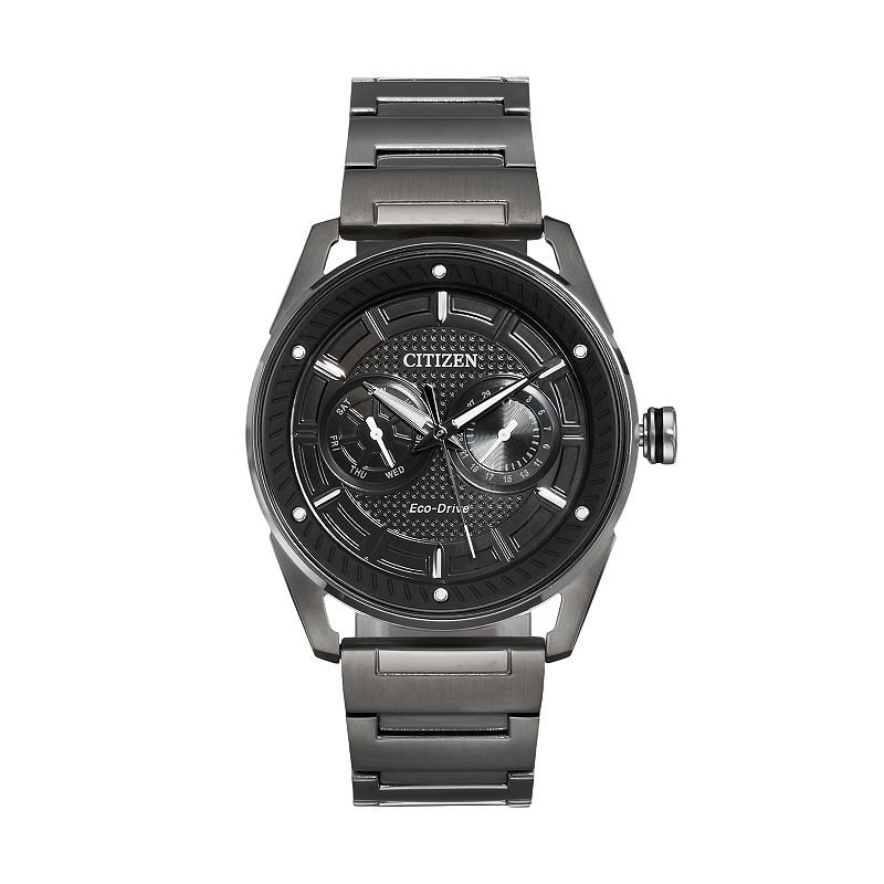 Drive From Citizen Eco-Drive Men's CTO Stainless Steel Watch - BU4025-59E, Size: Large, Black