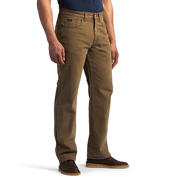 Men's Lee® Flannel-Lined Straight-Leg Jeans
