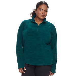 Plus Size Tek Gear Microfleece 1/4-Zip Pullover Top