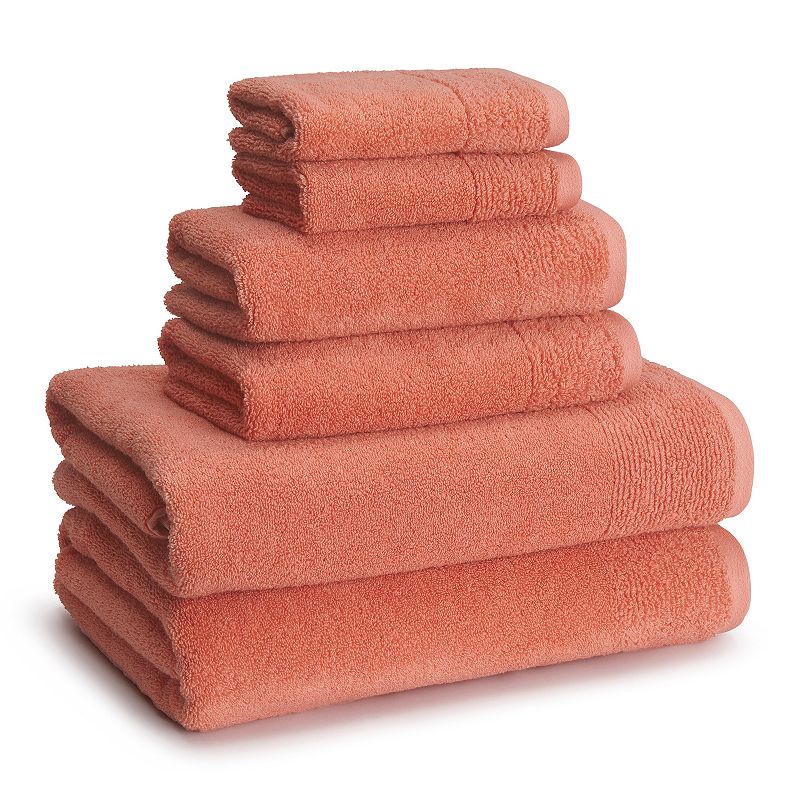 76511825 Cassadecor Osaka 6-Piece Bath Towel Set, Pink, 6 P sku 76511825
