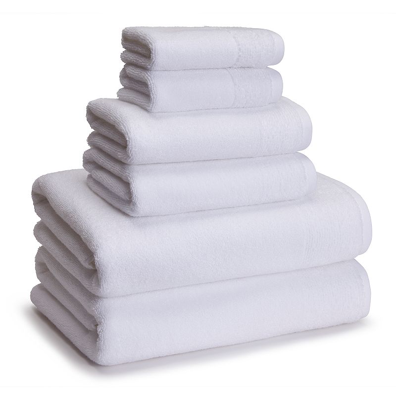 39362051 Cassadecor Osaka 6-Piece Bath Towel Set, White, 6  sku 39362051