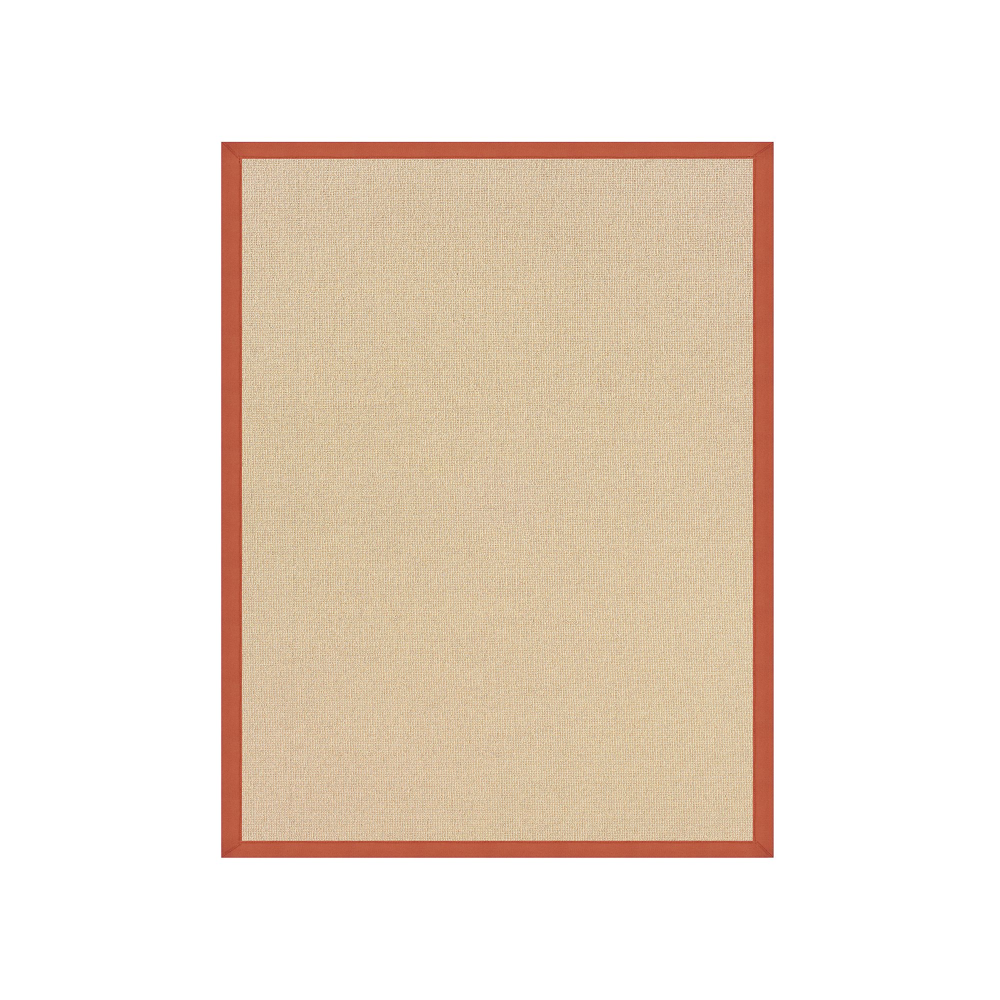 Linon Athena Natural Rug, Burnt Orange