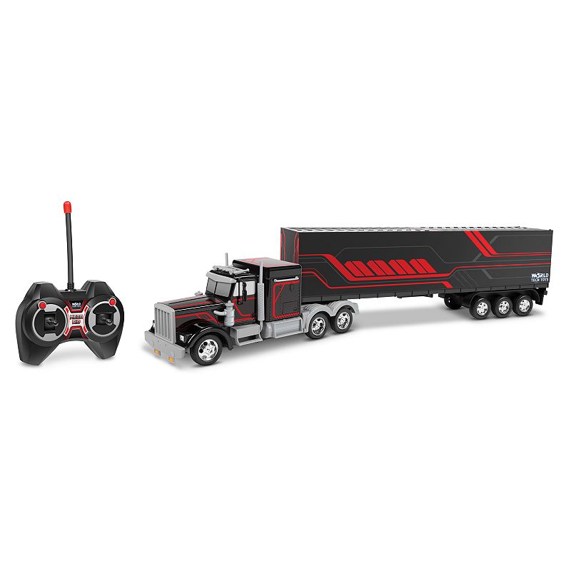 61106738 World Tech Toys Semi Truck with Back Container, Mu sku 61106738