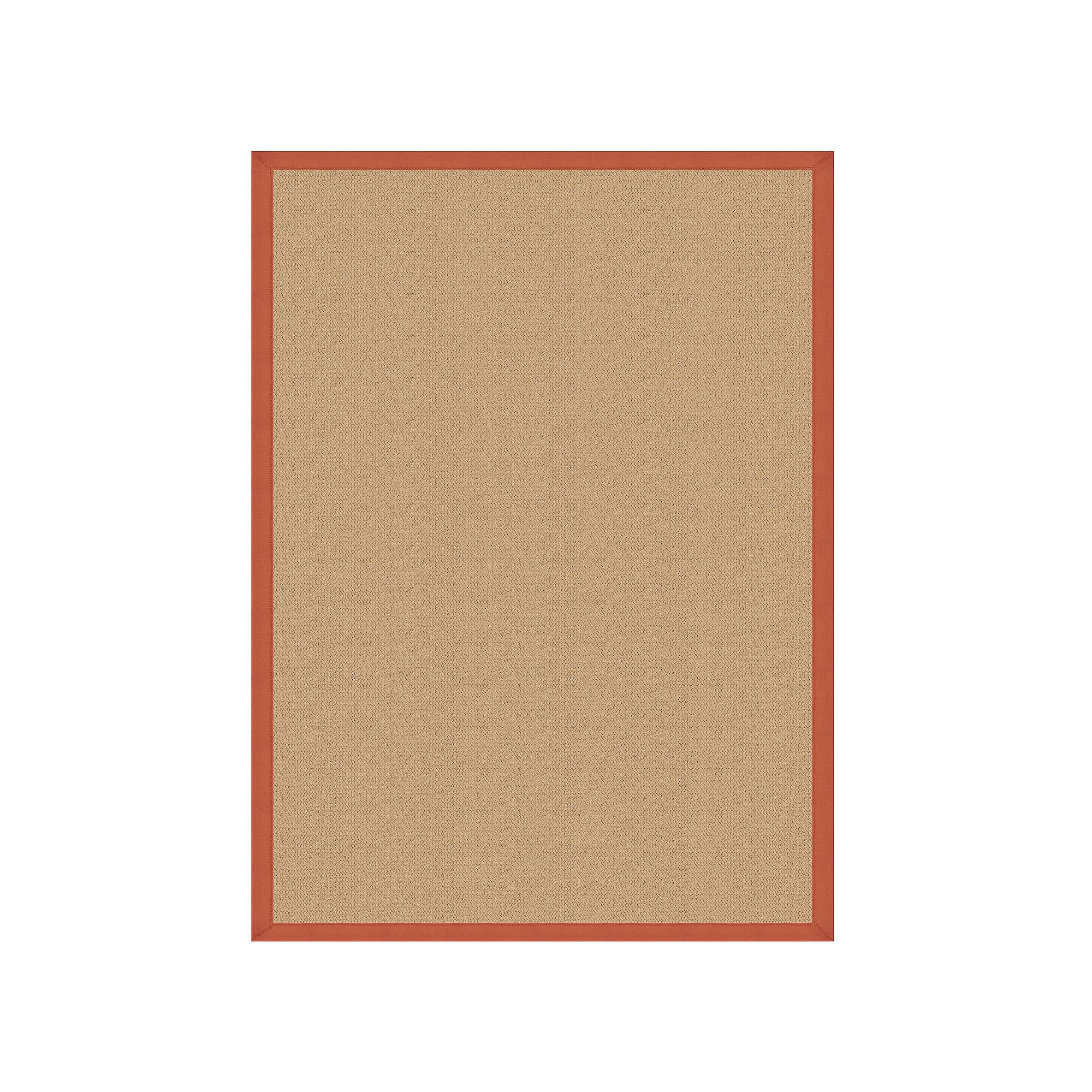 Linon Athena Sisal Rug, Burnt Orange