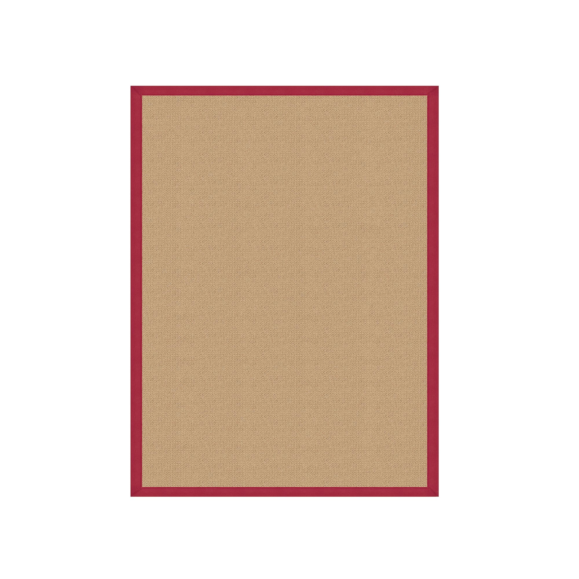 Linon Athena Sisal Rug, Red