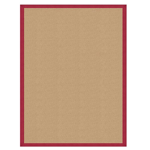 Linon Athena Sisal Rug - Red (4X6 FT)