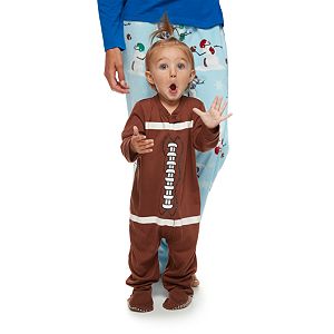 Baby Jammies For Your Families Football Flannel Footed Pajamas