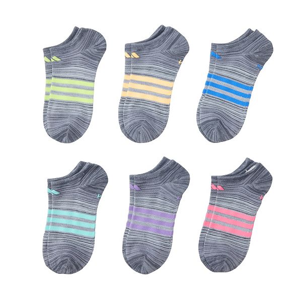 Girl's adidas 6-Pack Superlite No-Show Socks