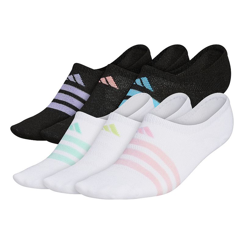 33455838 Girls adidas 6-Pack Superlite No-Show Socks, Size: sku 33455838
