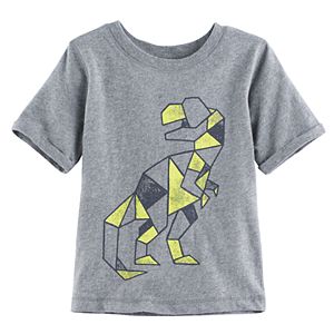 Baby Boy Jumping Beans® Geometric Dinosaur Short Sleeve Softest Graphic Tee