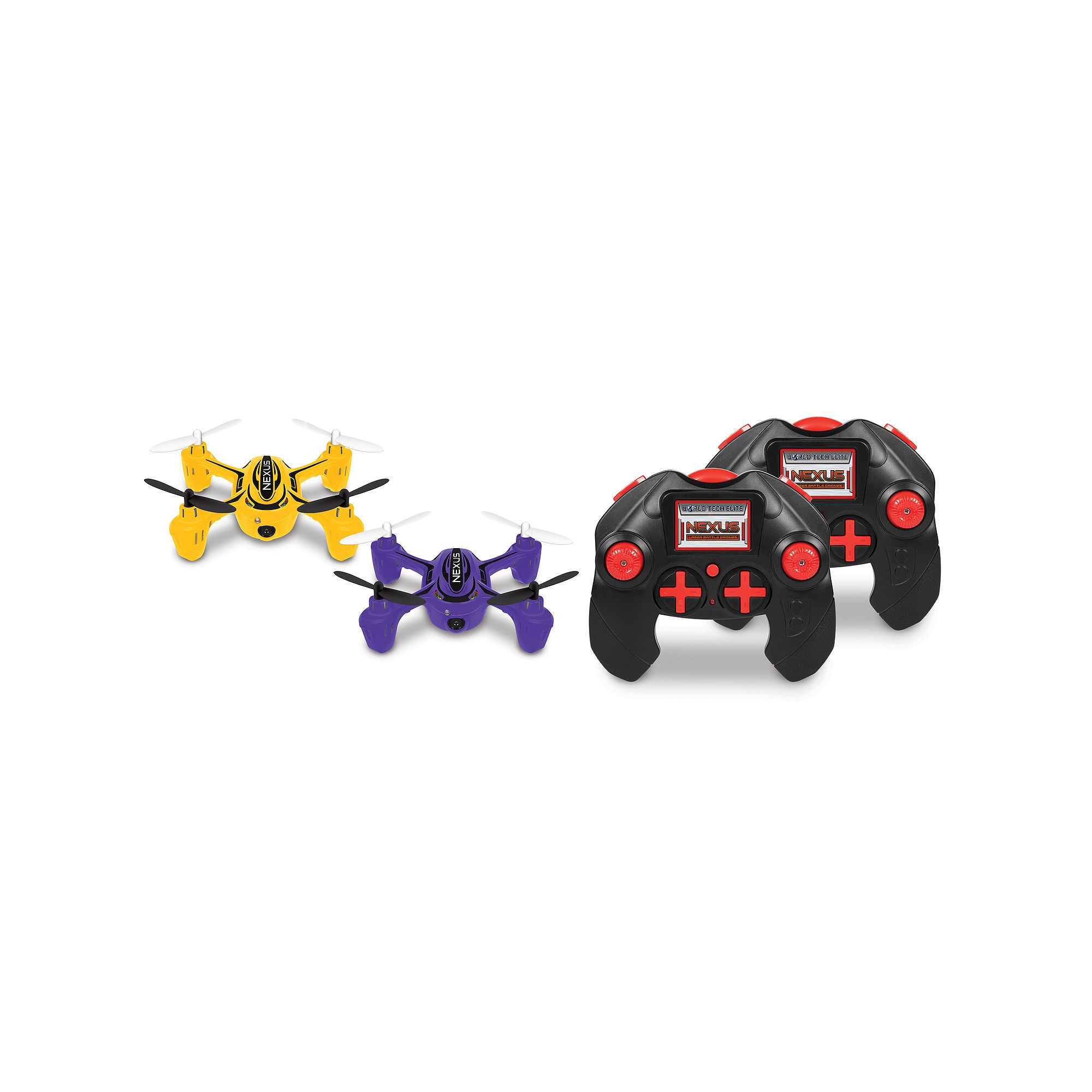 World Tech Toys Nexus Remote Control Laser Battle Drone, Yellow