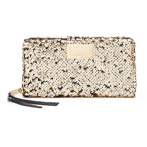 Juicy Couture Sequined Zip-Around Wallet