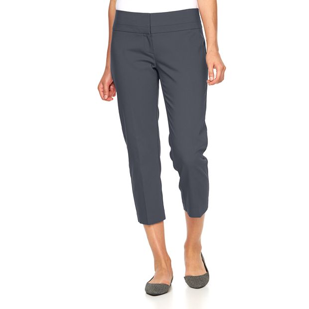 Apt 9 Gray Trousers Women Pants Size 10