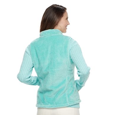 Women's Croft & Barrow® Minky Velboa Fleece Vest