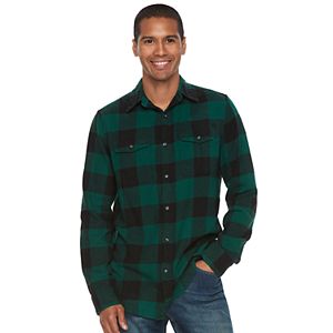 Men's SONOMA Goods for Life™ Slim-Fit Plaid Flannel Button-Down Shirt