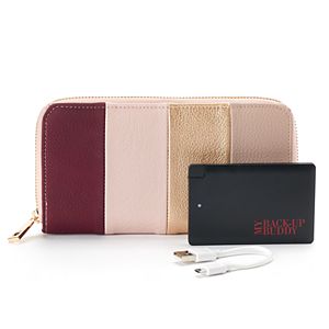 Apt. 9® RFID-Blocking Zip-Around Phone Charging Wallet